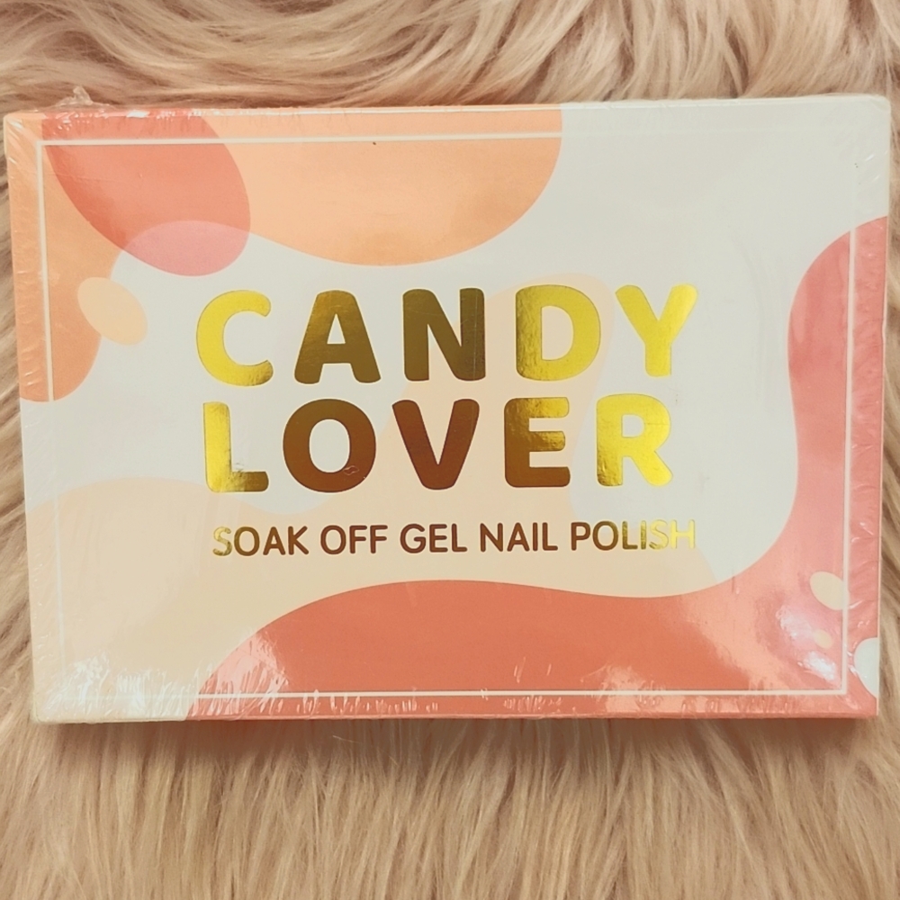 Brand New CANDY LOVER SOAK OFF GEL NAIL POLISH-6CT